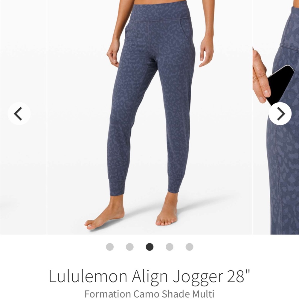 Lululemon Align Jogger 28" Formation Camo Blue